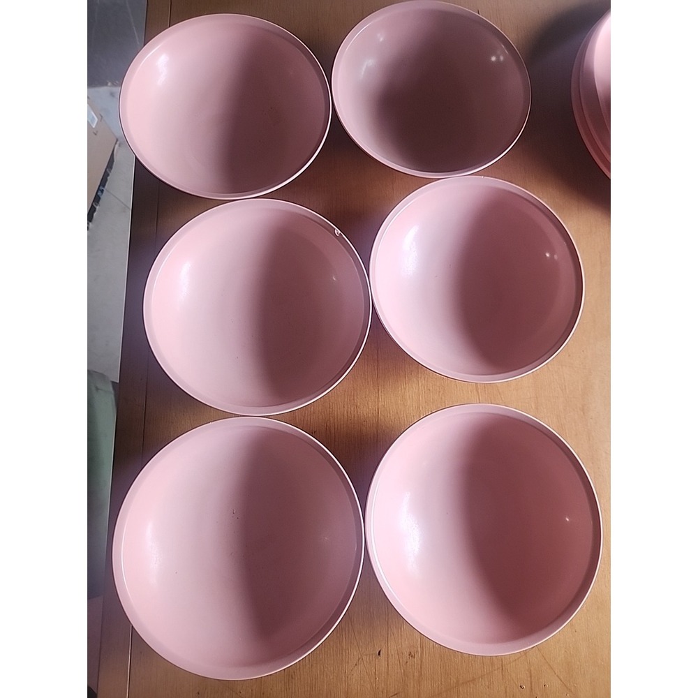 6 Vintage Boonton Ware Set of 2, 6" Fruit Dessert Bowls 3307-18‎ Melamine Melmac